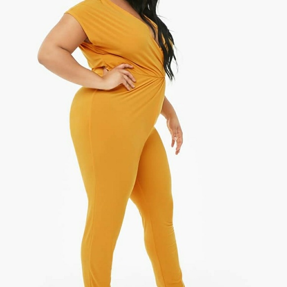 Forever 21 Pants & Jumpsuits Nwt Sexy Mustard Color Jumpsuit Poshmark